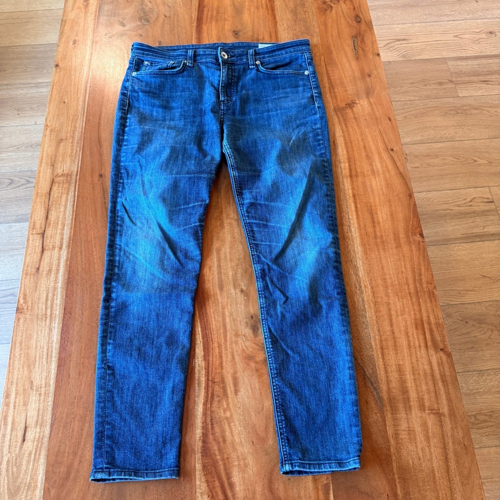 Rag & Bone Women's Blue Cate Mid-Rise Ankle Skinny Jeans Size 29‎